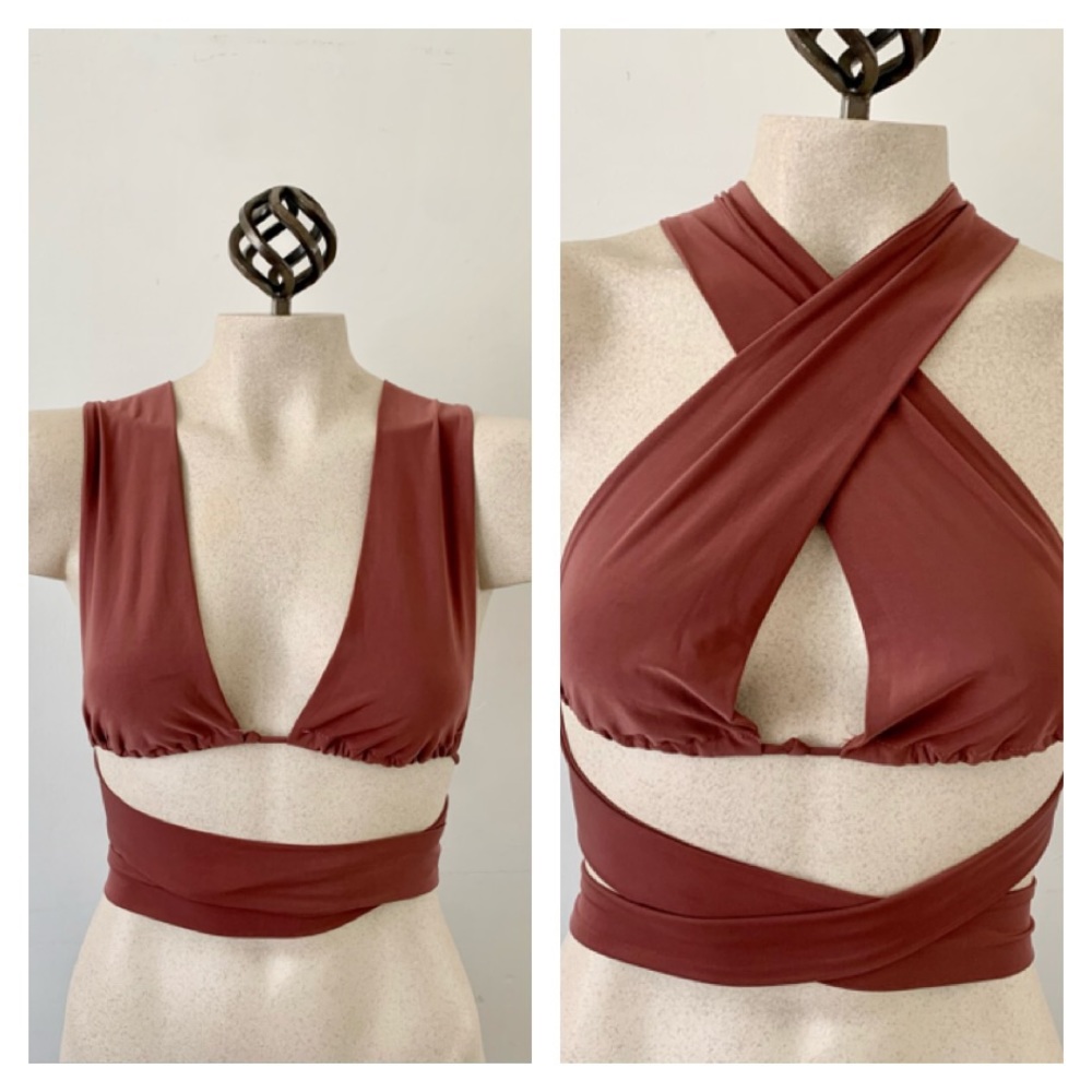 Multi Way Mauve Swim Top Vin Vin